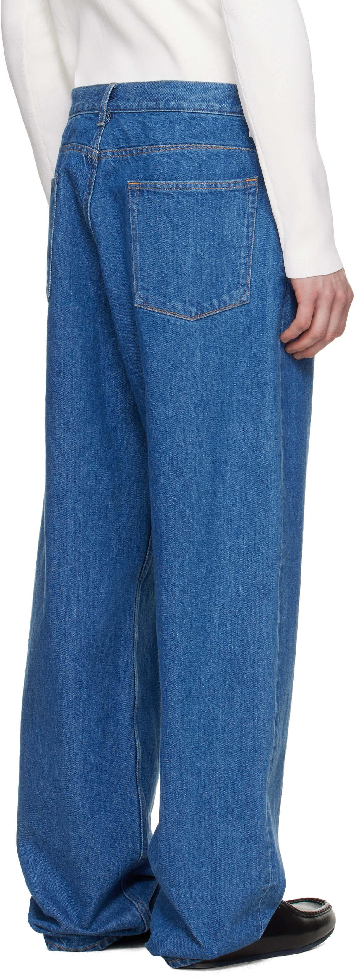 Jil Sander Blue Faded Jeans