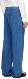 Jil Sander Blue Faded Jeans