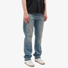 Givenchy Men's Distressed Straight Jeans in Medium Blue