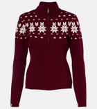 The Upside Cotton-blend half-zip sweater