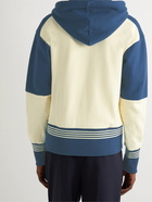 Wales Bonner - Stereo Colour-Block Cotton-Jersey Zip-Up Hoodie - Neutrals