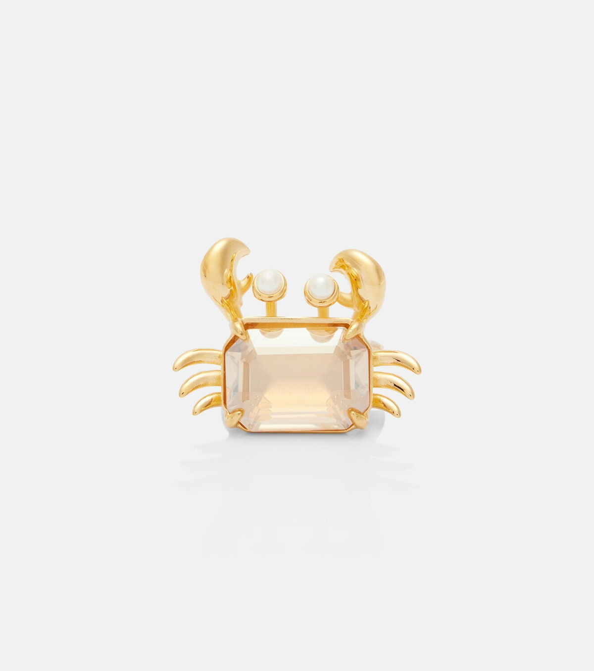 Oscar de la Renta Crab embellished ring