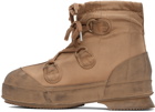 Acne Studios Brown Vulcanized Lace-Up Boots