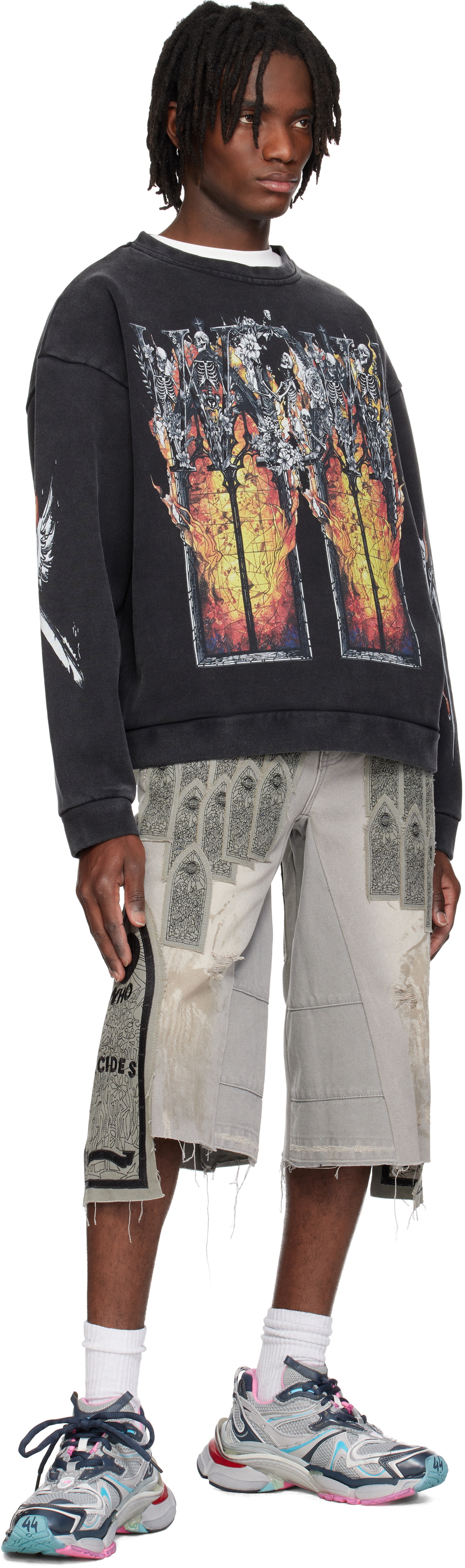 Who Decides War Black Ember Chapel Crewneck Sweatshirt