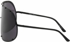 Rick Owens Black Shield Sunglasses