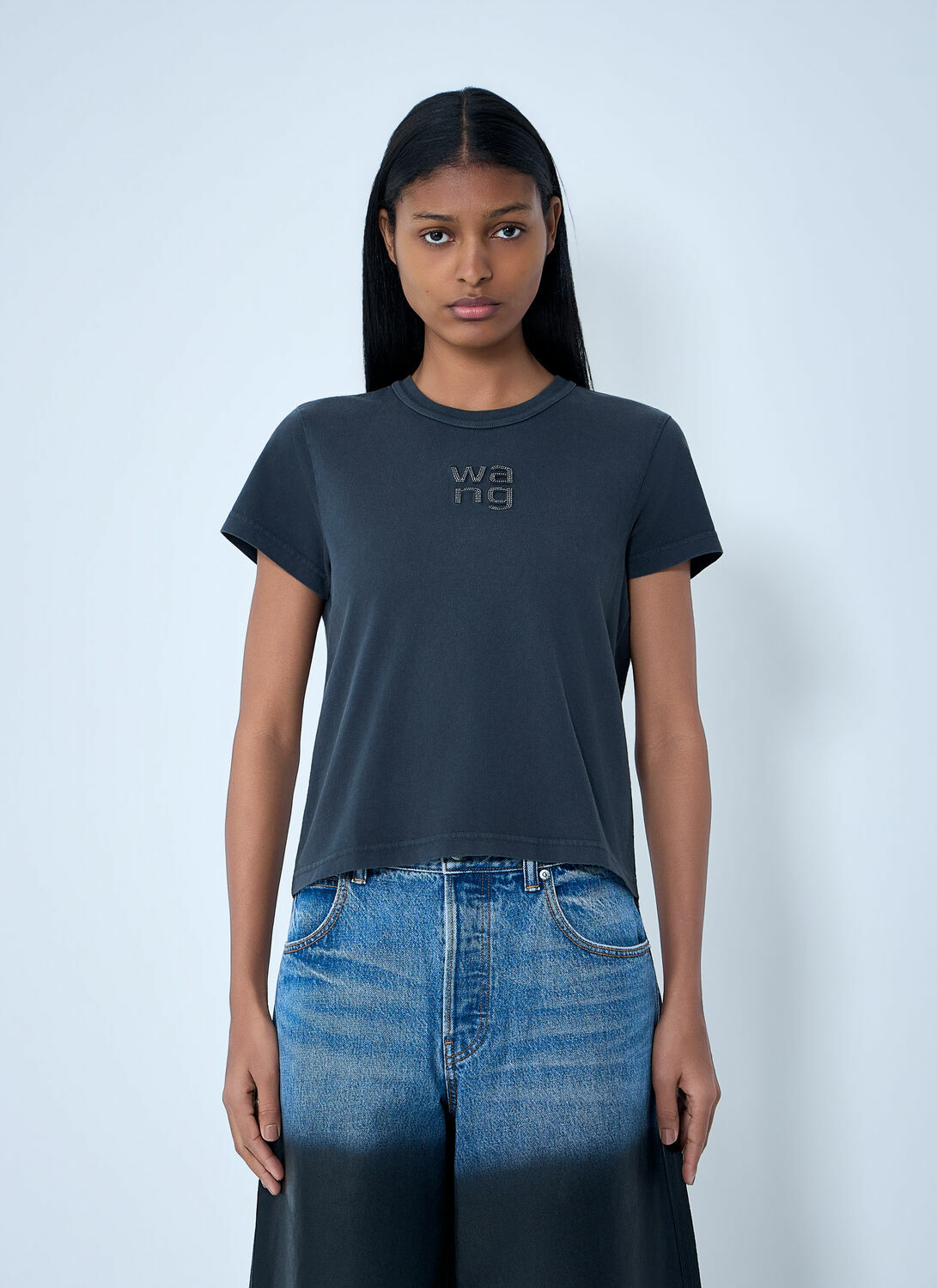 Alexander Wang Logo Motif Crewneck T-Shirt