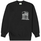 Aries Mega Temple Crew Neck Sweatshirt in Black
