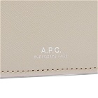 A.P.C. Men's André Card Holder in Moon Grey