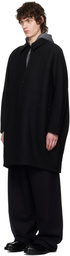 AARON ESH Black Keyhole Coat