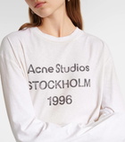 Acne Studios Logo oversized cotton-blend T-shirt