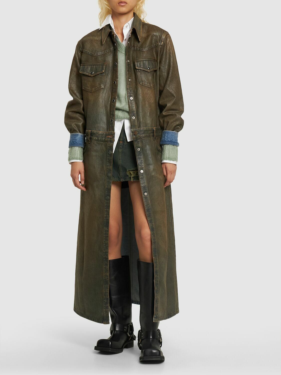 ACNE STUDIOS - Denim Long Coat Acne Studios