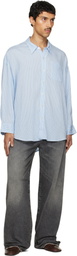 R13 Blue Drop Neck Shirt
