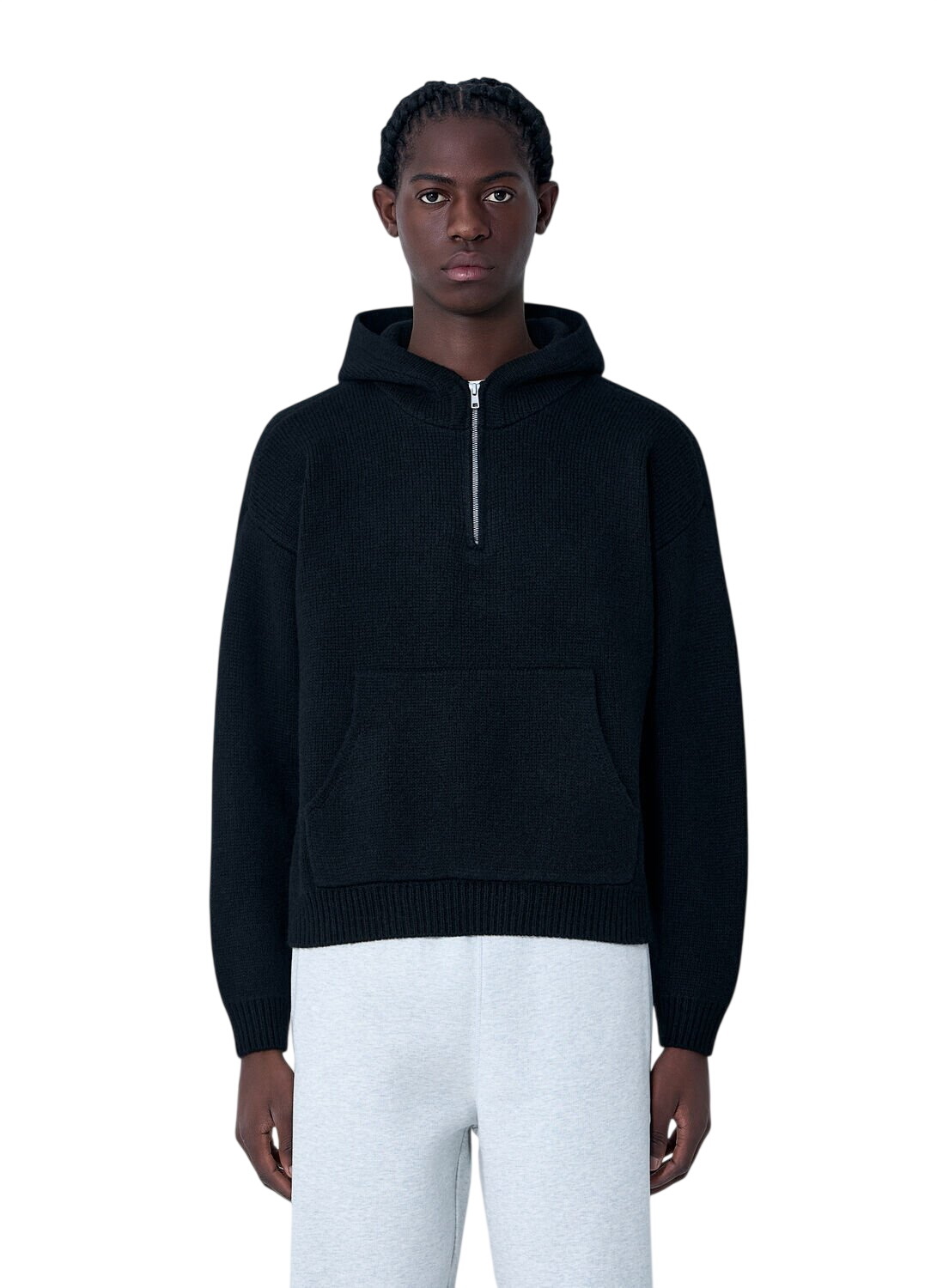 Z Zegna - Panelled TECHMERINO Wool Zip-Up Sweater - Black Z Zegna