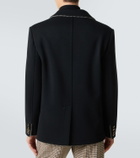 Valentino Embroidered virgin wool blazer