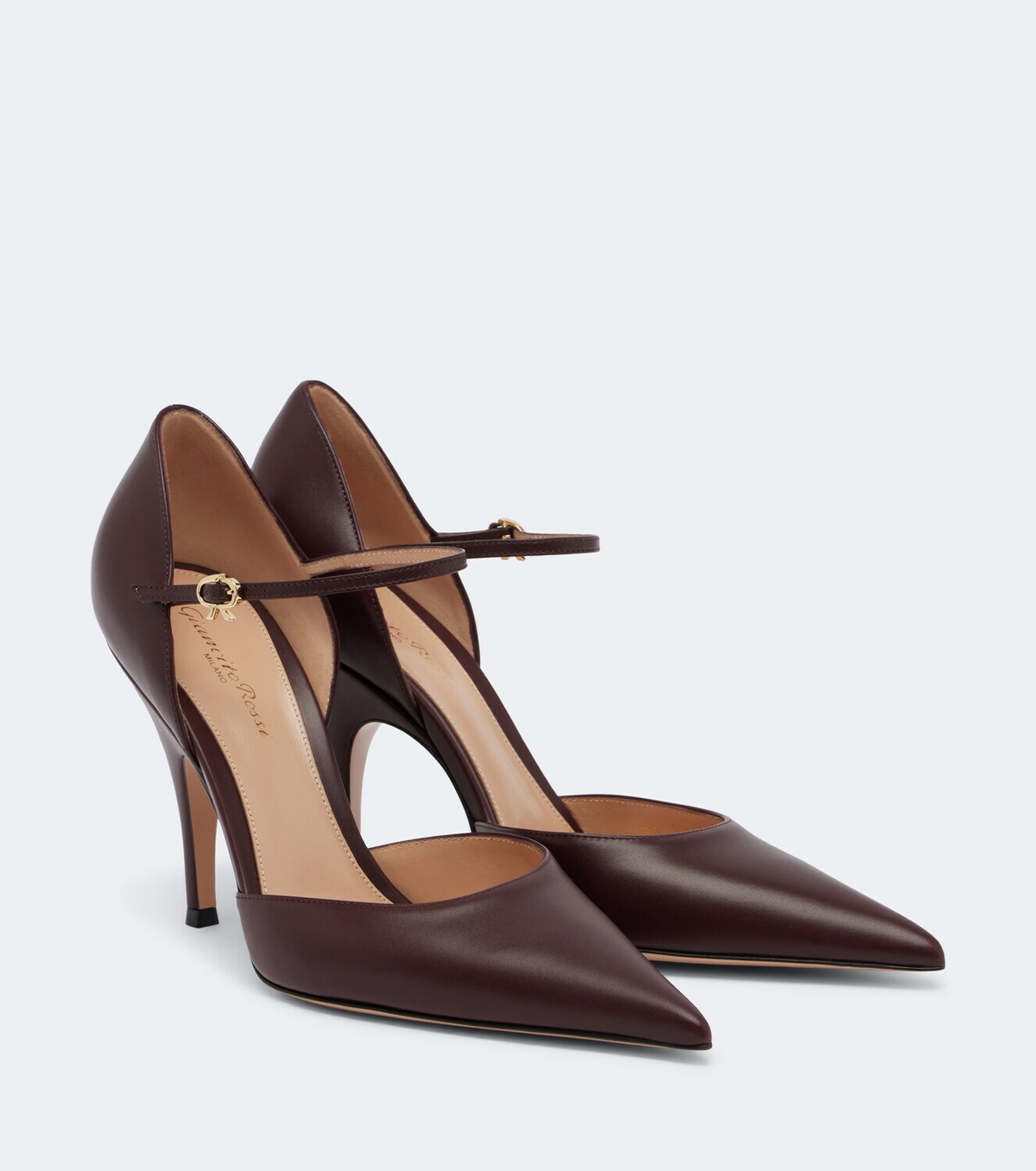 Gianvito Rossi Sofia D'Orsay leather pumps