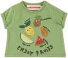 nadadelazos Baby Green 'Enjoy Fruits' T-Shirt