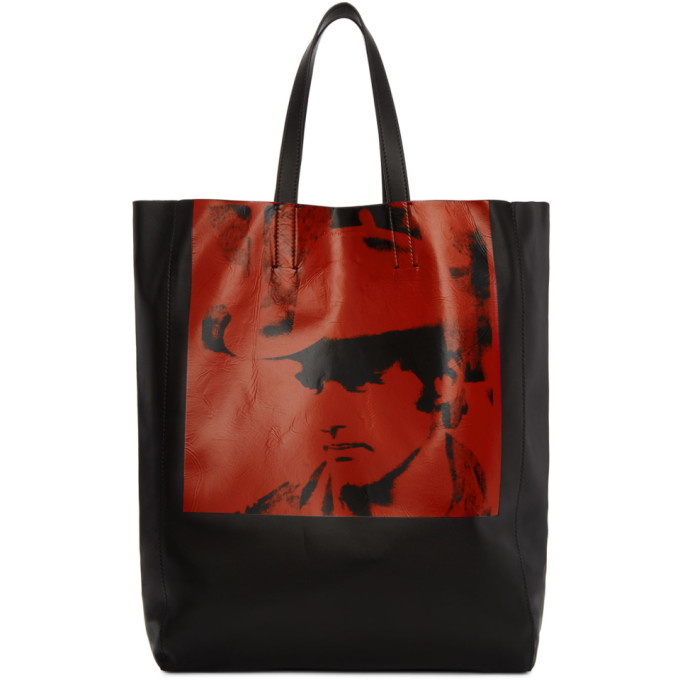 Photo: Calvin Klein 205W39NYC Black and Red Dennis Hopper Tote