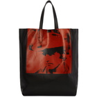 Calvin Klein 205W39NYC Black and Red Dennis Hopper Tote