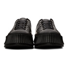 Jil Sander Black Leather Platform Sneakers