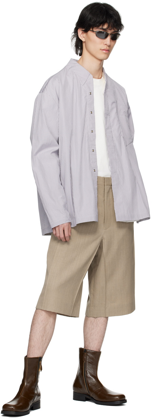 Karmuel Young Gray Molded Shirt