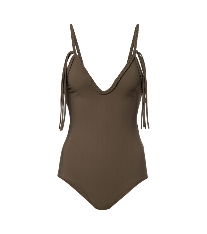 Photo: Bottega Veneta Braided-trim swimsuit