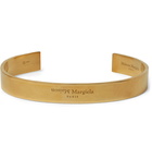 Maison Margiela - Logo-Engraved Gold-Tone Cuff - Gold