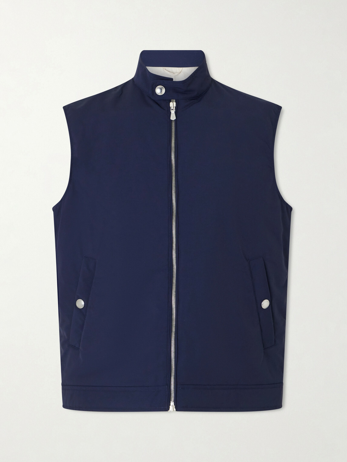 Eleventy - Slim-Fit Wool-Blend Gilet - Blue