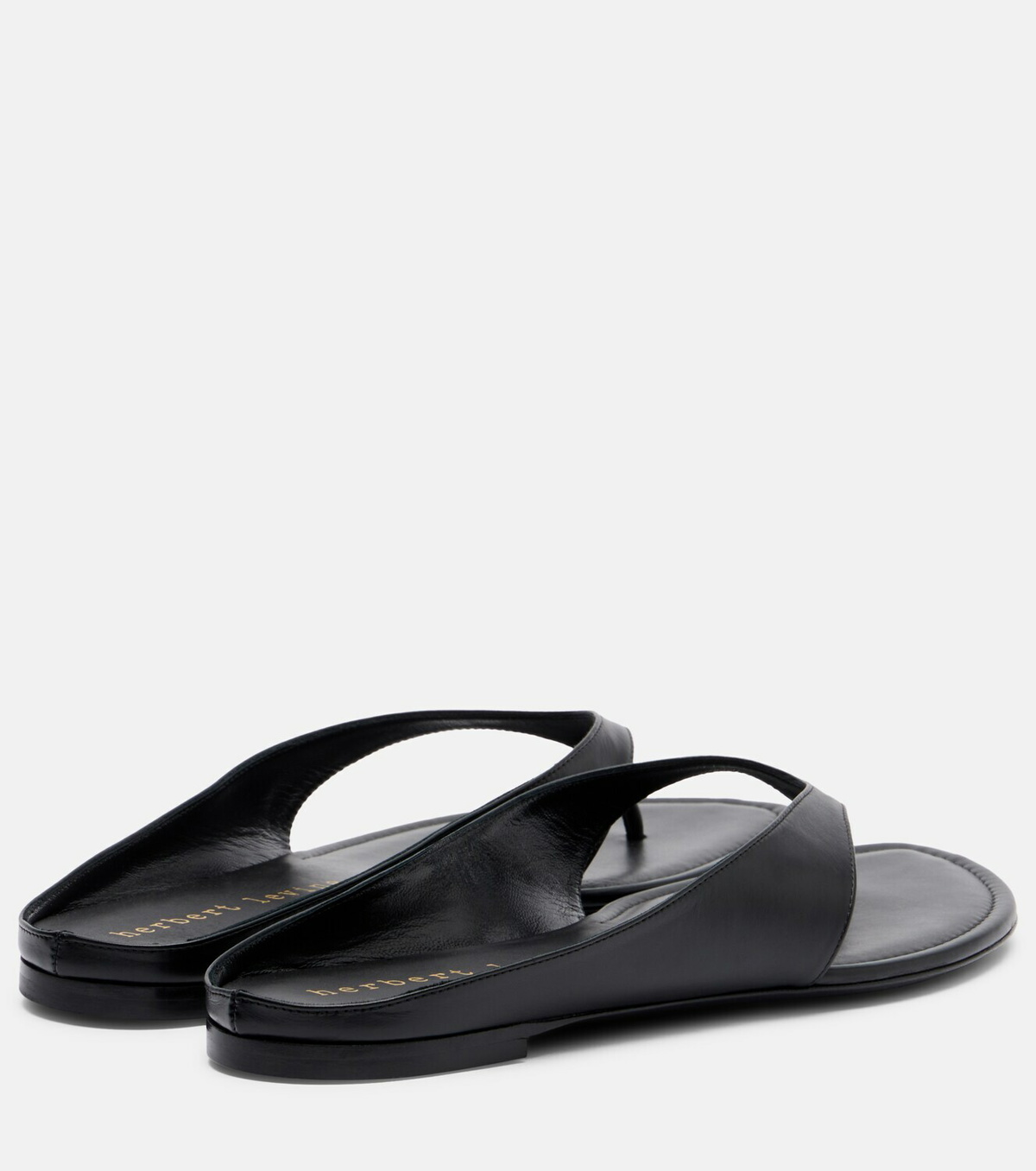 Herbert Levine Sun-kissed leather thong sandals