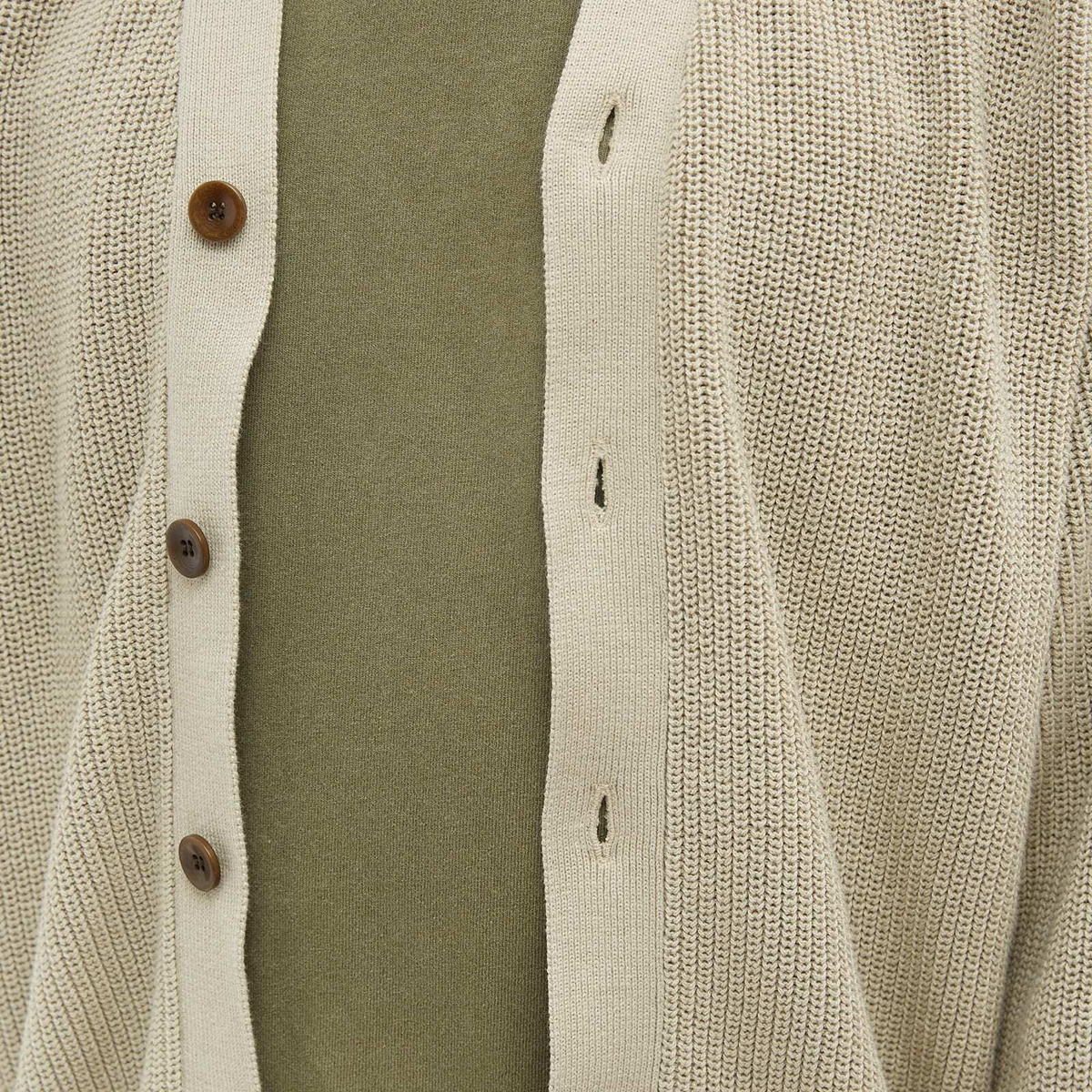 Garbstore Men's Beacon Cardigan Light in Ecru