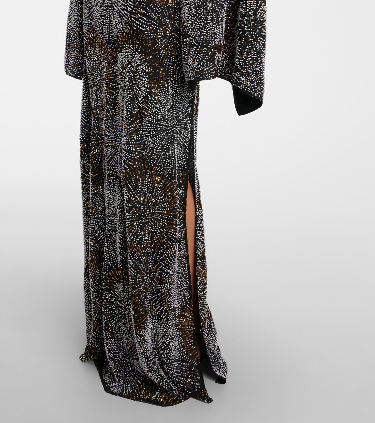 Rabanne Embellished caped gown
