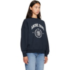 ANINE BING Navy Miles Sweatshirt