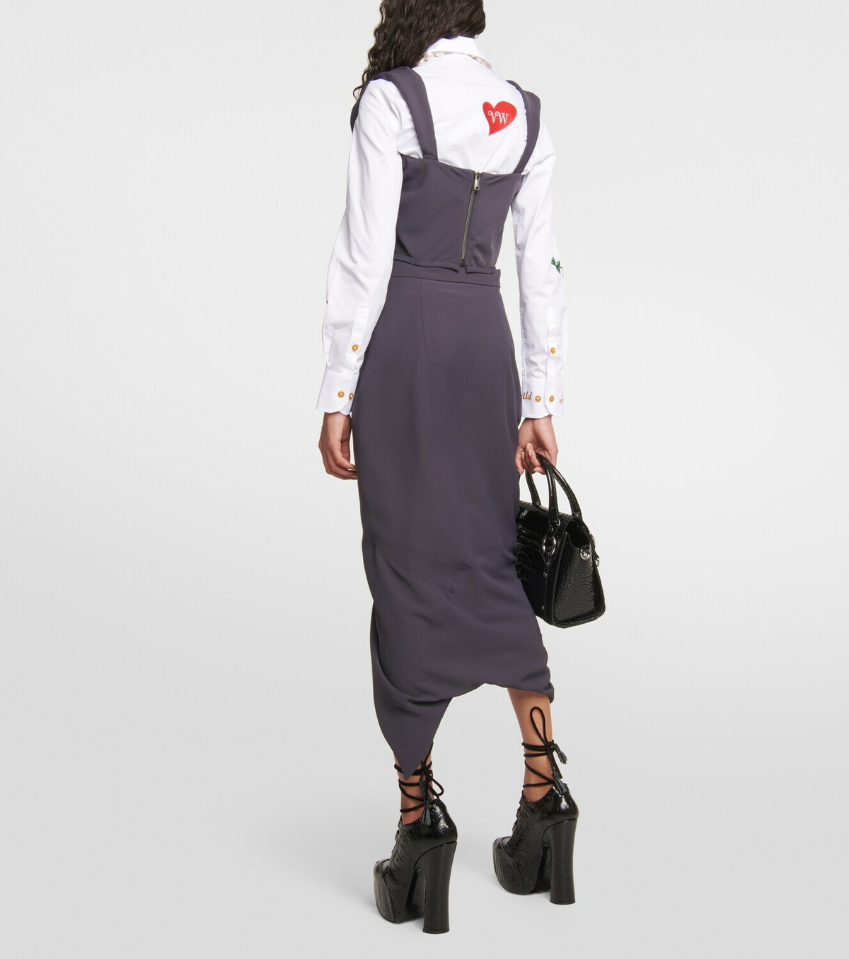 Vivienne Westwood Sunday off-shoulder crêpe corset top