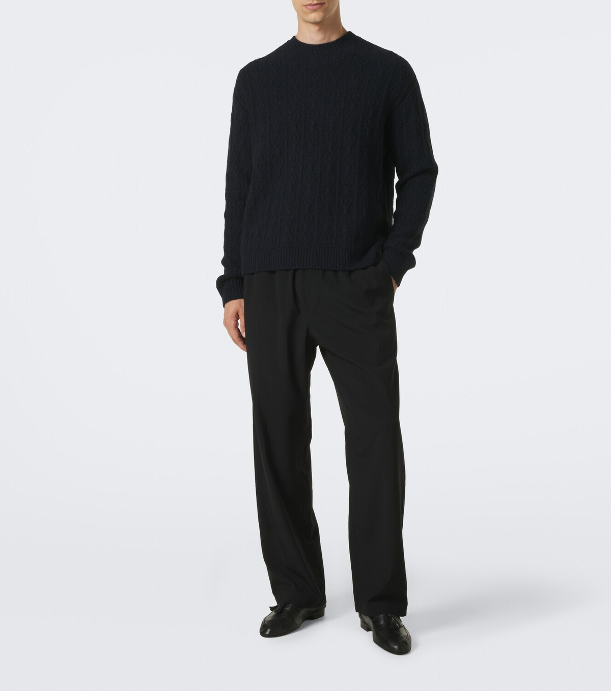 The Row Nanni cable-knit cashmere sweater