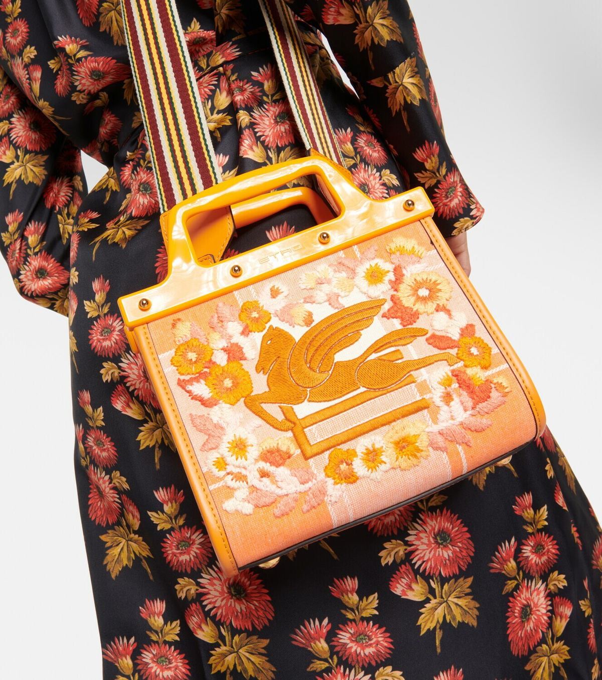 Etro Love Trotter Mini jacquard tote bag