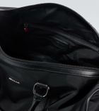 Kiton Leather-trimmed duffel bag