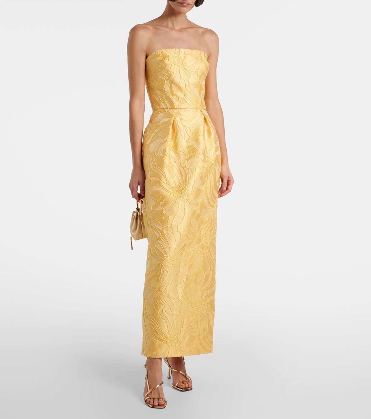 Monique Lhuillier Floral jacquard cocktail dress Monique Lhuillier