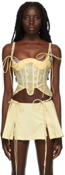 Nodress Yellow Daisy Ruffled Corset
