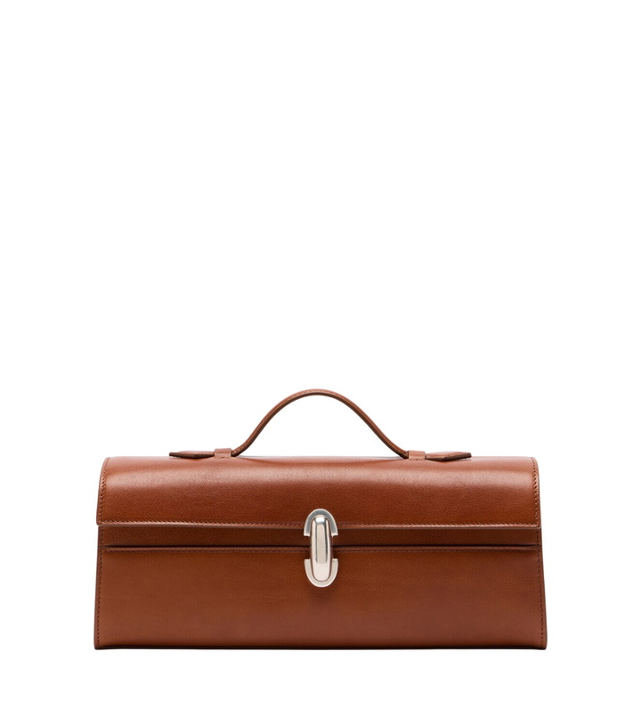 Photo: Savette Symmetry Slim Small leather top handle bag
