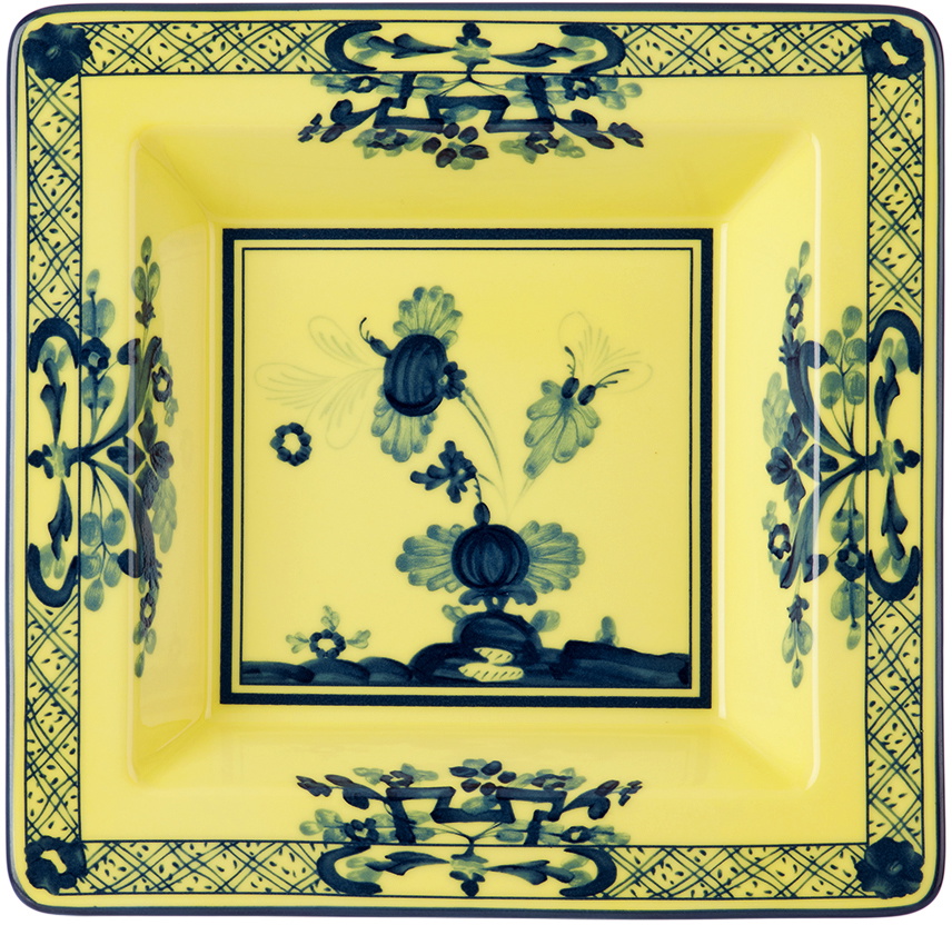 Ginori 1735 Yellow Oriente Italiano Square Change Tray