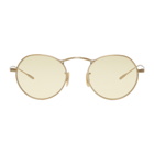 Oliver Peoples Gold and Yellow M-4 30th Sunglasses