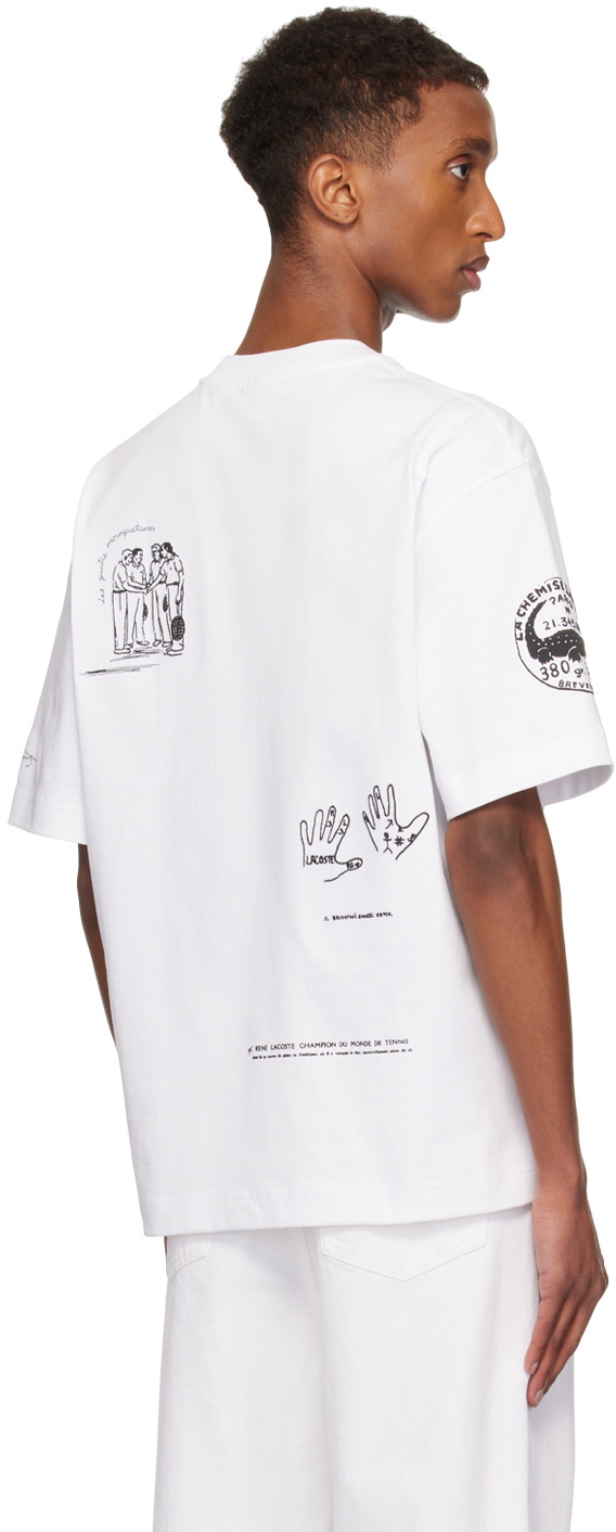 Lacoste White Loose Fit T-shirt Lacoste