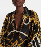 Camilla Printed silk crêpe kaftan