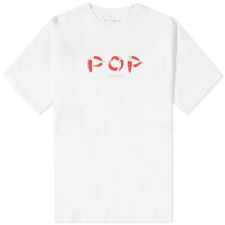 Photo: Pop Trading Company Men's Picante Logo T-Shirt in White