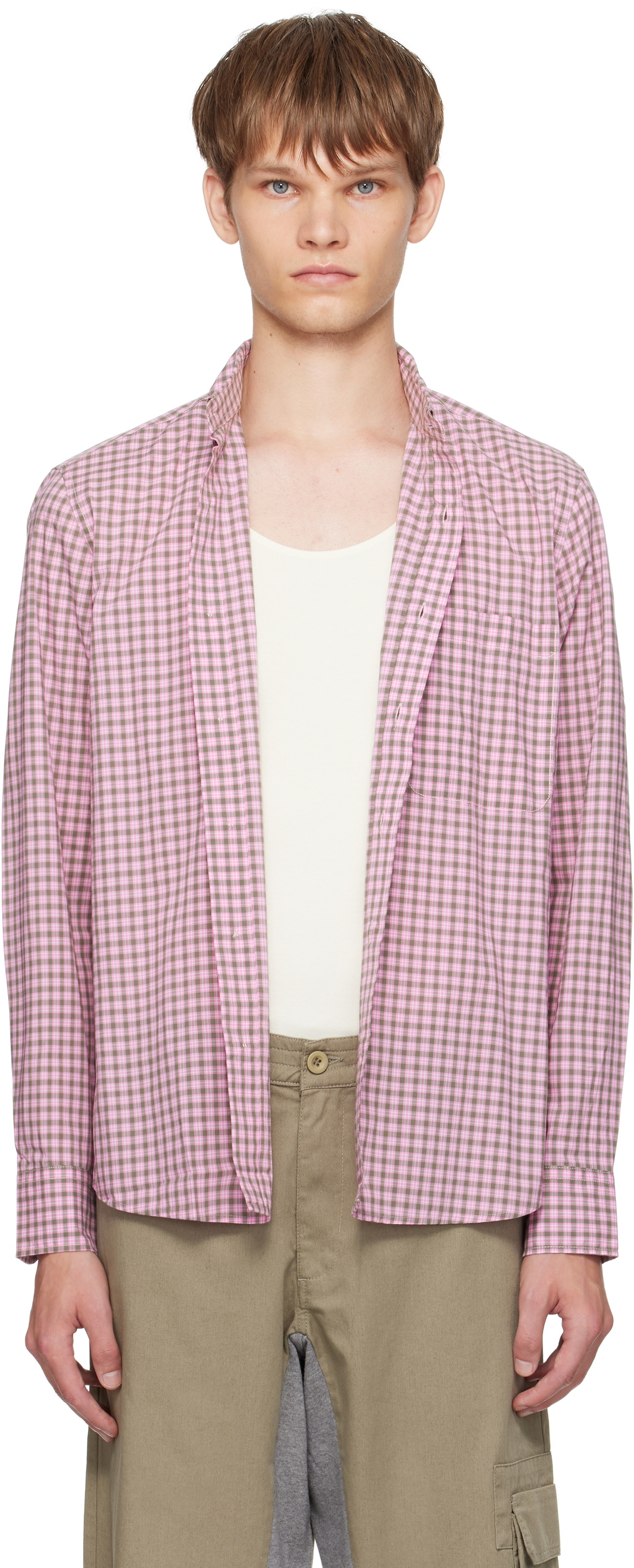 Gimaguas Pink & Green Jeremy LS Shirt
