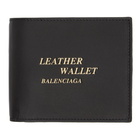 Balenciaga Black Leather Wallet Wallet