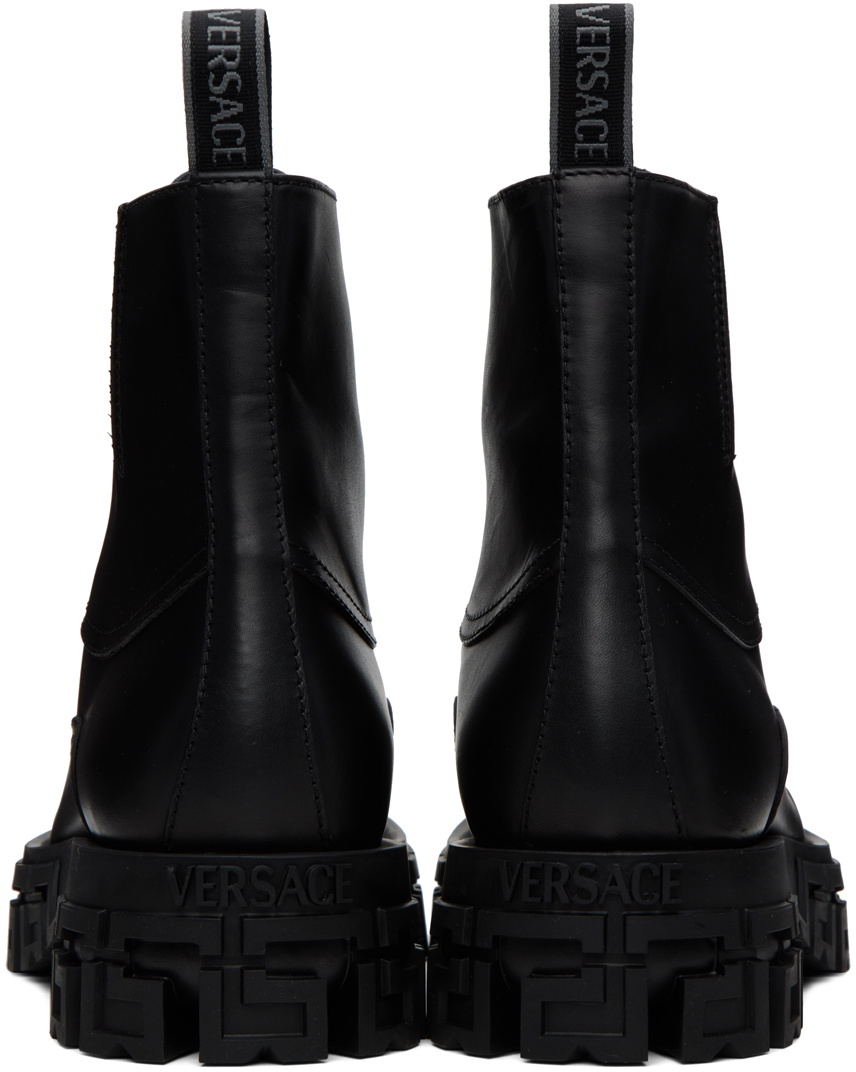 Versace hotsell black boots