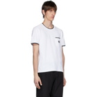 Kenzo White Pique Tiger Crest Pocket T-Shirt