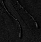 Fendi - Tapered Logo-Jacquard Stretch-Jersey Drawstring Track Pants - Black