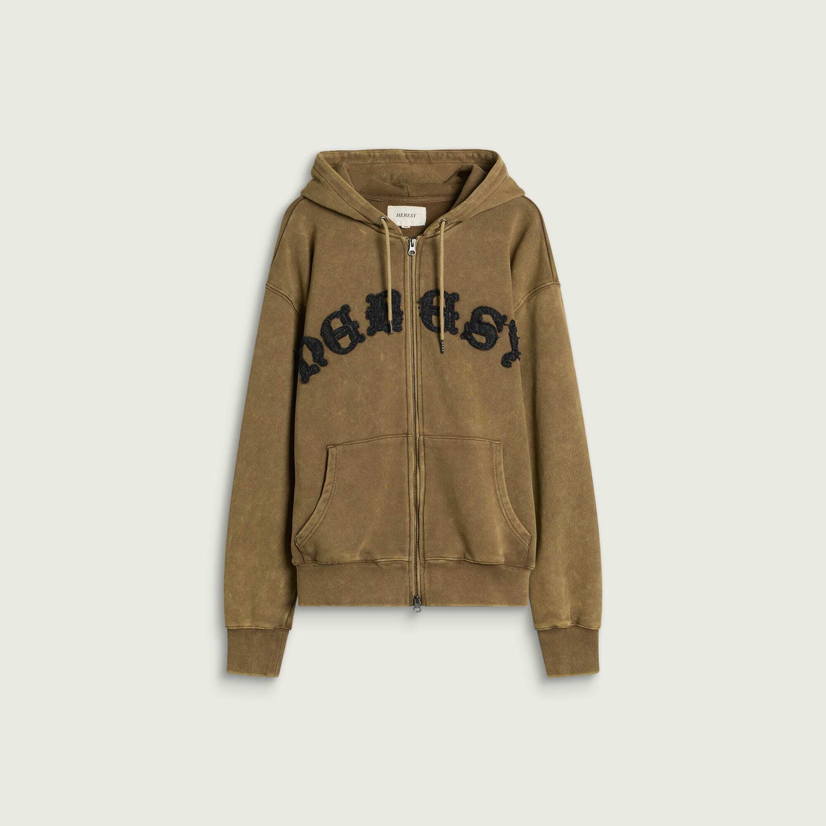 Heresy Men's Celtic Zip Hoodie in Brown
