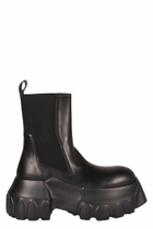 Rick Owens Leather Chelsea Boots